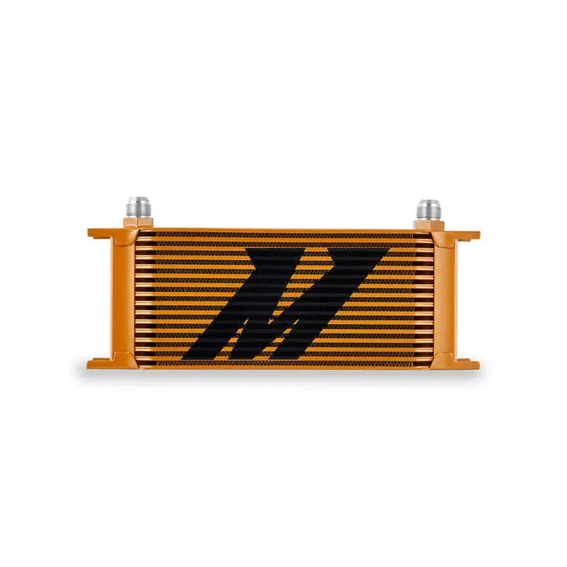Mishimoto Universal 16-Row Gold-Anodized Oil Cooler 1