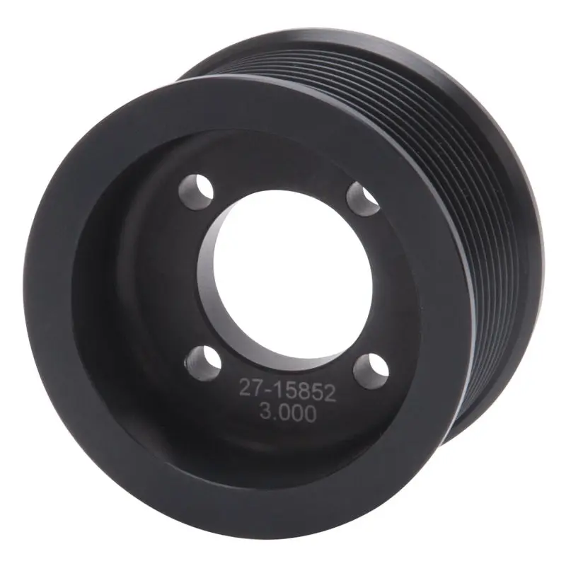 Edelbrock Enforcer Supercharger Pulley – 10-Rib, 3" Diameter, Black Finish 1