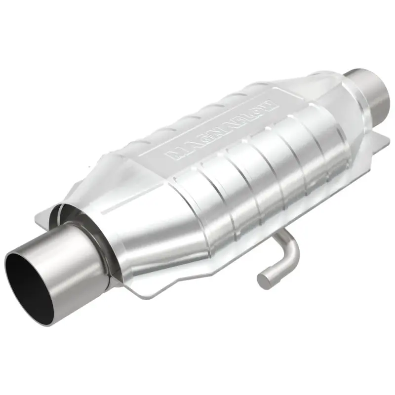 Magnaflow Universal Catalytic Converter – 2.25-Inch Inlet/Outlet, Center-In/Center-Out Oval Design 1