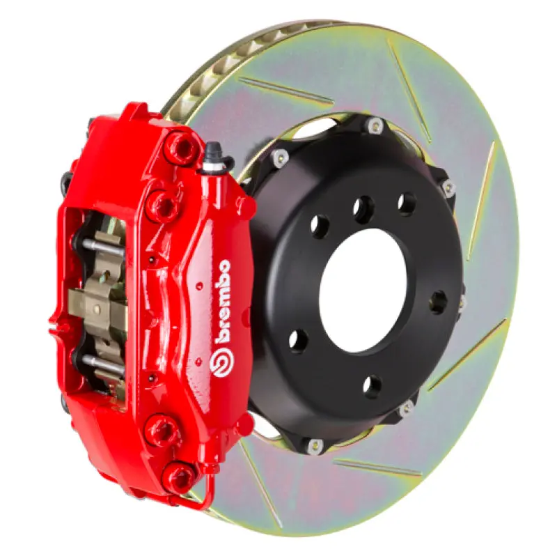 Brembo Rear Gt Big Brake Kit For Mitsubishi Lancer Evolution Vi–Ix (1999–2007) – 4-Piston Calipers, 328X28Mm Slotted 2-Piece Rotors 1