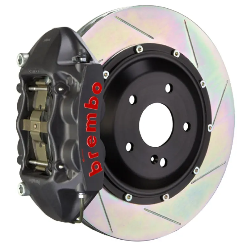 Brembo Gt Series Rear Big Brake Kit For 2005–2008 Bmw 7-Series (Post-March 2005) – 345X28 Mm Two-Piece Slotted Rotors, Black Calipers 1