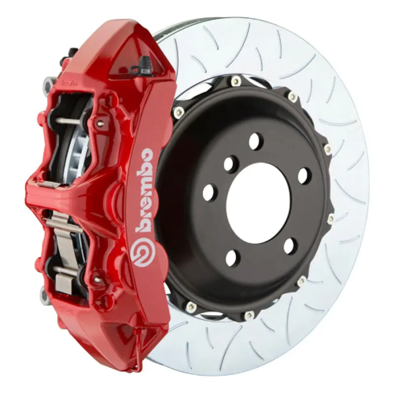 Brembo Gt Big Brake Kit For 2020+ Chevrolet Corvette C8 & C8 Z51 – Front, 6-Piston Calipers, 380X32Mm Slotted Rotors, Type-3 Red Finish 1