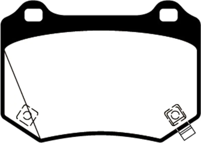 Ebc Redstuff High-Performance Rear Brake Pads For 2018–2024 Subaru Wrx Sti 1
