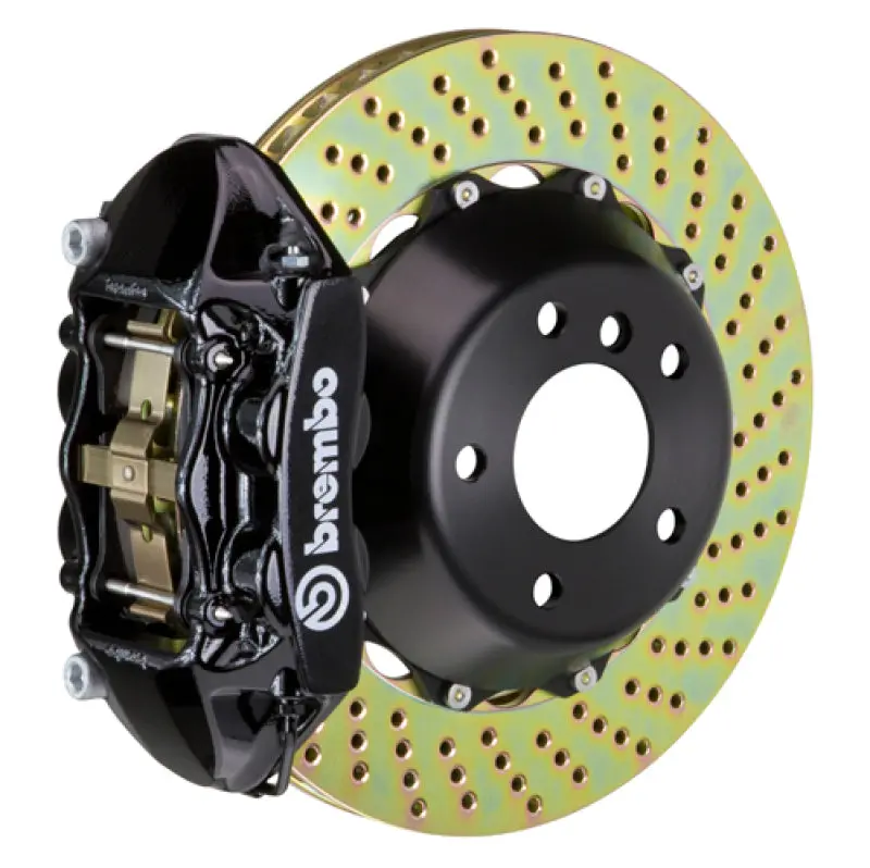 Brembo Gt Series Rear Big Brake Kit For 2016–2021 Toyota Land Cruiser (J200) – 380X28 Mm Two-Piece Drilled Rotors, Black Calipers 1