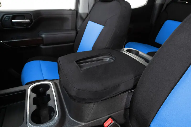 Covercraft Endura Precisionfit Seat Covers – Custom Front Row Covers For 2018–2024 Jeep Wrangler (Blue/Black) 1