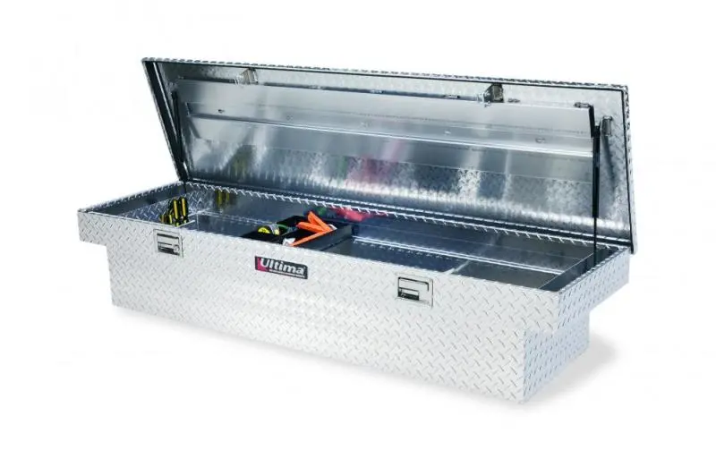 Lund Ultima Deep Crossover Truck Tool Box – Single Lid, Brite Finish (1967–1999 Chevy Ck) 1