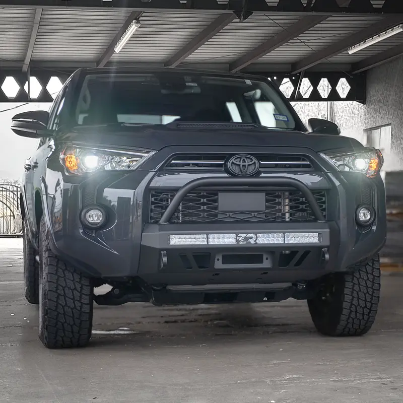 Cali Raised Stealth Front Bumper For 2014–2024 Toyota 4Runner – Integrated Bull Bar Design 1