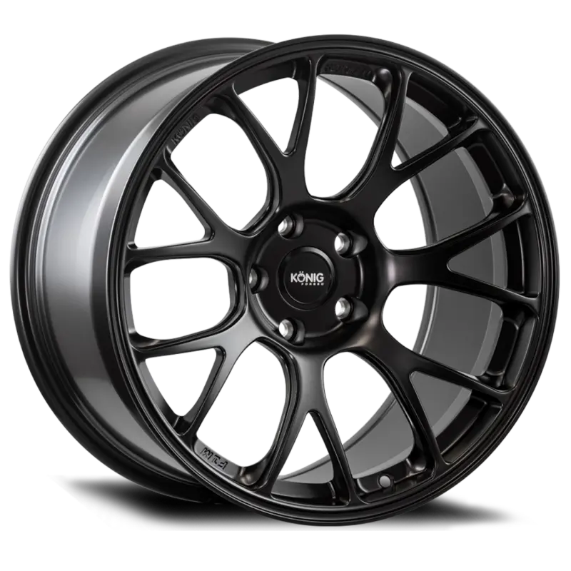 Konig Forged F1M 18X12-Inch Satin Black Wheel – 5X130 Bolt Pattern, +65Mm Offset, Knurled Bead Lock 1