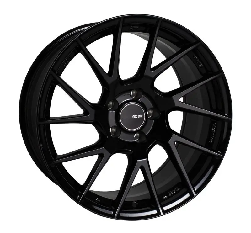 Enkei Tm7 17X9.0 5X100 45Mm Offset 72.6Mm Bore Gloss Black Wheel 1