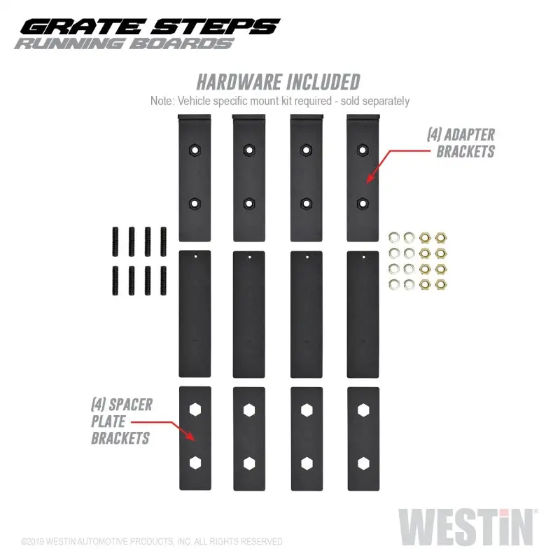 Westin Grate Step Running Boards – 54-Inch Textured Black Side Steps 1