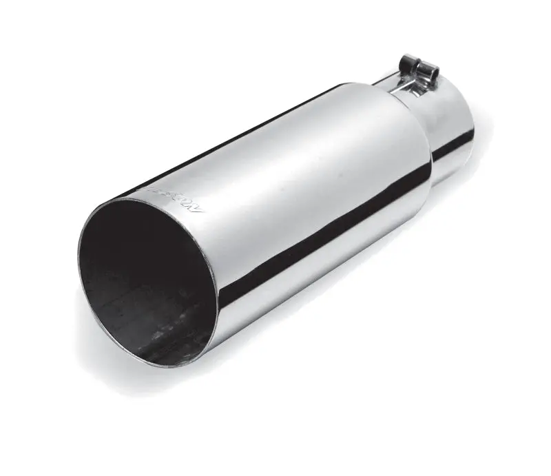 Gibson Stainless Steel Exhaust Tip — 3-Inch Od, 2.5-Inch Inlet, 8-Inch Straight-Cut Design 1