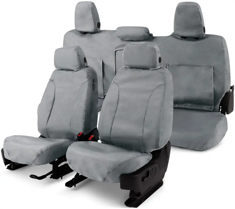 Covercraft Waterproof Polyester Seat Covers For 1998–2002 Dodge Ram – Custom-Fit Front Row, Grey 1