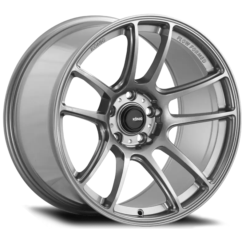 Konig Heliogram Flow-Formed Alloy Wheel – 19X9.5", 5X114.3, +25Mm Offset, Titanium Metallic Knurled Finish 1