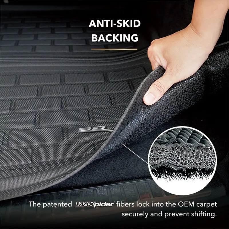 3D Maxpider Custom Fit Cargo Liner For 2021–2024 Volkswagen Id.4 Kagu — Black, Adjustable Upper Floor Position 1