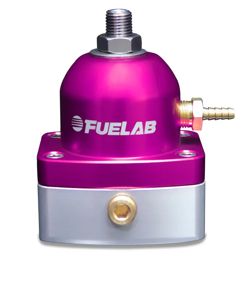Fuelab 525 Efi Adjustable Fuel Pressure Regulator — In-Line Design, 25–90 Psi Range, Purple Anodized (-6An Inlet & Return) 1