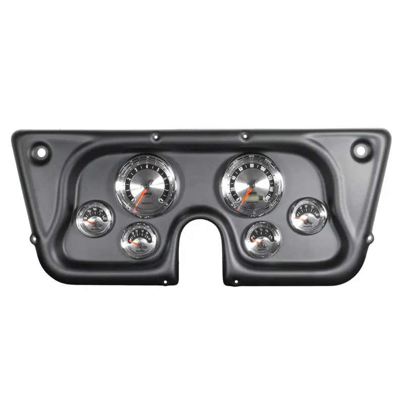 Autometer American Muscle 6-Gauge Dash Kit For 1967–1972 Chevy Trucks & Suburbans — Tachometer, Speedometer, Fuel, Oil Pressure, Water Temperature, Voltmeter 1