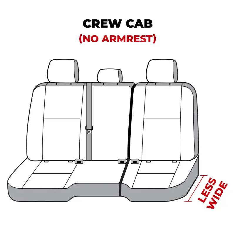 Covercraft Endura Seatsavers For Rear Second Row Of 2011–2023 Dodge Ram Crew/Quad Cab 1