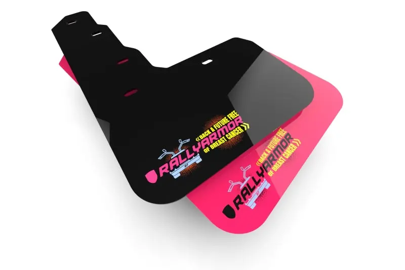 Rally Armor Pink Mud Flaps With Bce Logo For 2021–2024 Tesla Model S & S Plaid 1