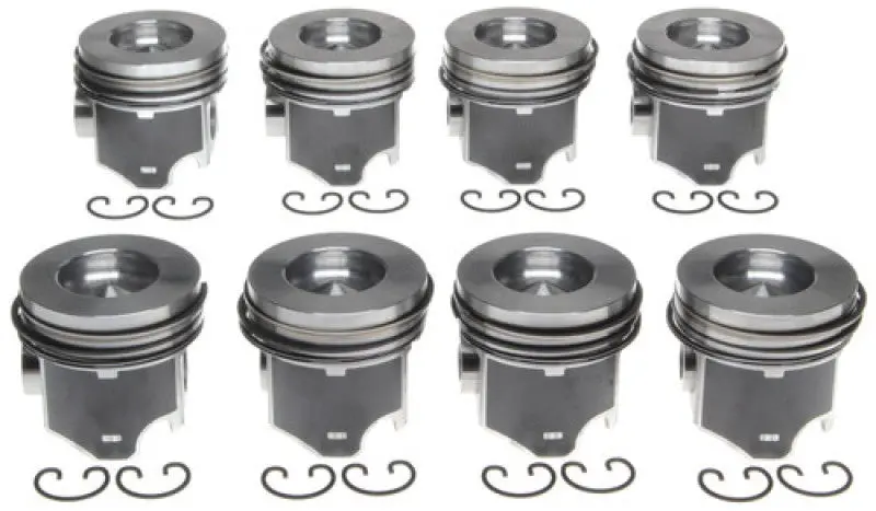 Mahle Oem-Style Piston Set For Gm 6.0L Engines (1999–2002, Vin N/U) – Fixed Pin Design, +0.50Mm Overbore (8-Pc) 1