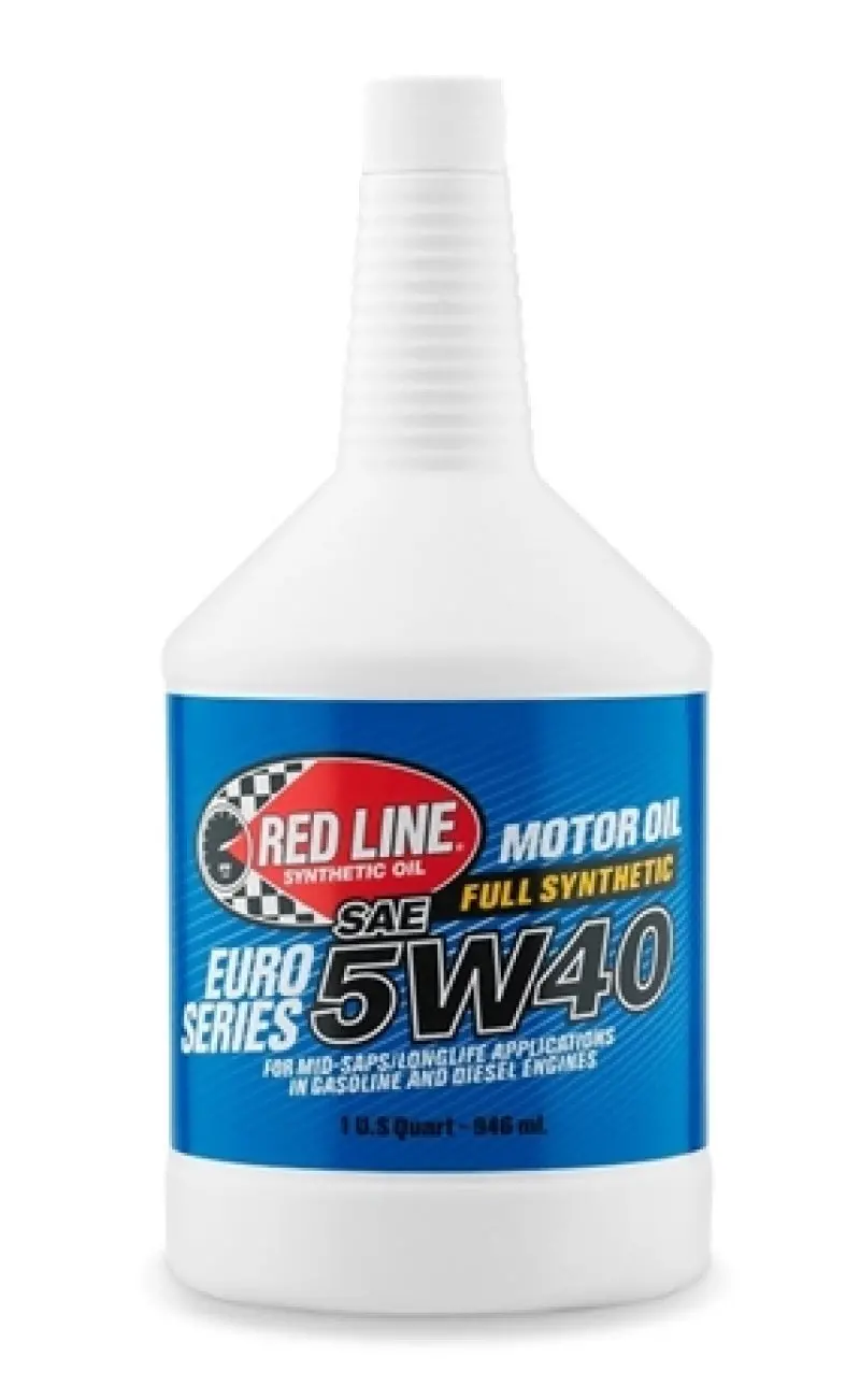 Red Line Euro-Series 5W-40 Full-Synthetic Motor Oil – 1 Quart 1