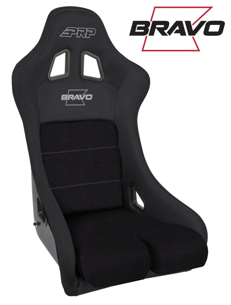 Prp Bravo Composite Seat- Black (Prp Silver Outline/Bravo Silver- Black Stitching) 1