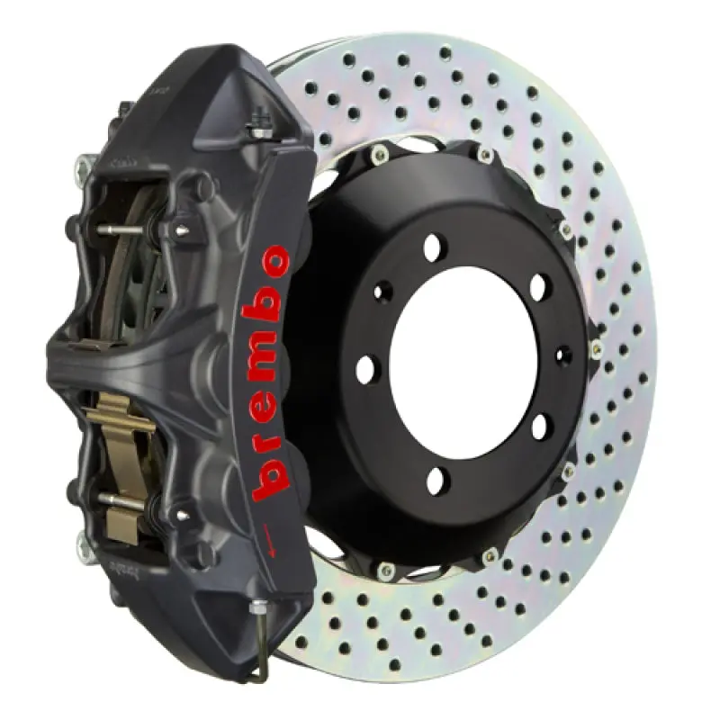 Brembo Gts Big Brake Kit For 1999–2001 Nissan Skyline Gt-R — Front 6-Piston Calipers, 355X32Mm Drilled Two-Piece Rotors 1