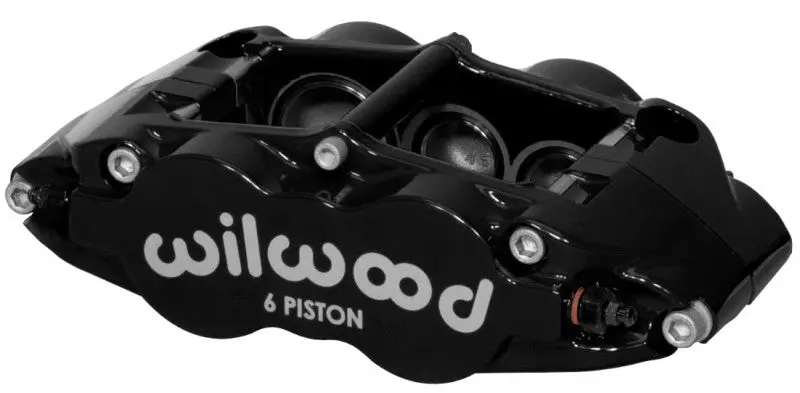 Wilwood Forged Narrow Superlite 6R Rear Caliper — Right-Hand Mount, 1.75”/1.25”/1.25” Triple-Piston Configuration, Compatible With 1.25-Inch Rotors, Black Anodized 1