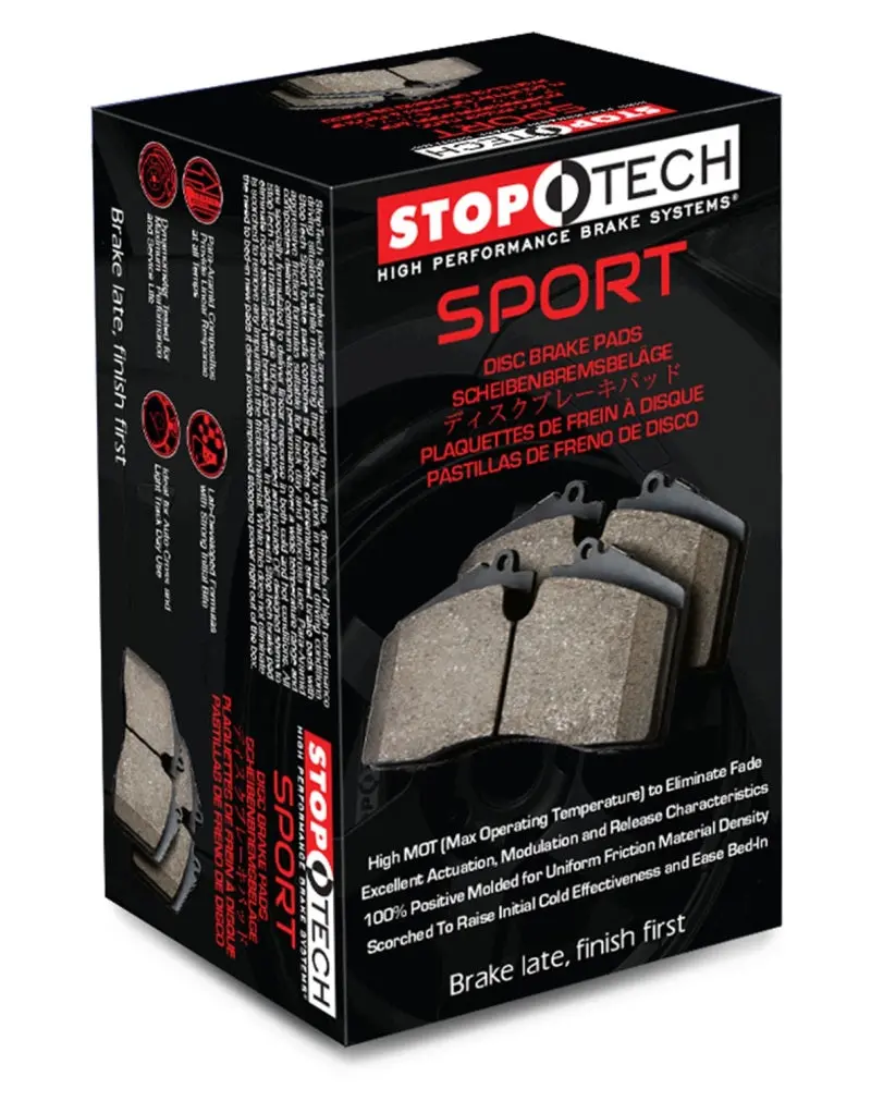 Stoptech Rear Brake Pads For 2008–2013 Audi S3 1