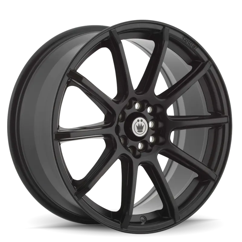 Konig Control Matte Black Alloy Wheel – 16X7", Et40, 4X100/4X108 Pcd 1