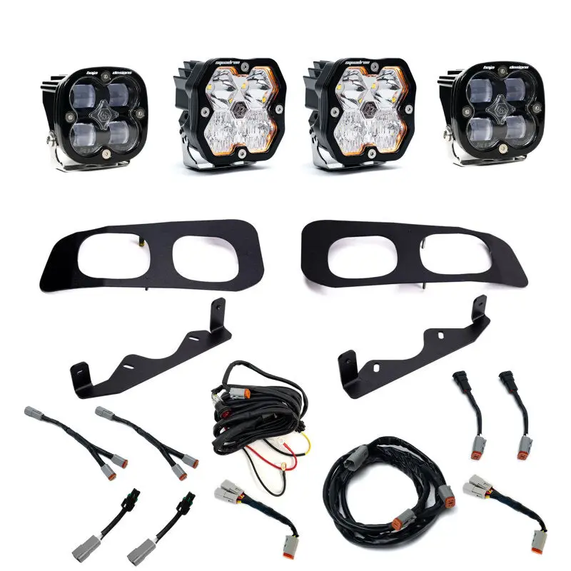 Baja Designs Squadron Sport/Sae 2.0 Dual Fog Light Kit For 2023–2025 Ford Super Duty – Clear Lens 1