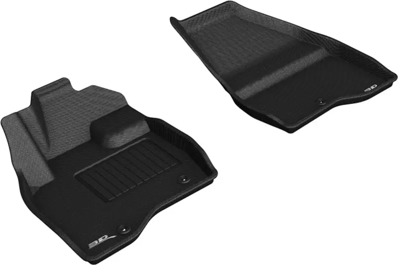 3D Maxpider Kagu-Style First-Row Floor Mat For 2017–2019 Ford Explorer – Black 1