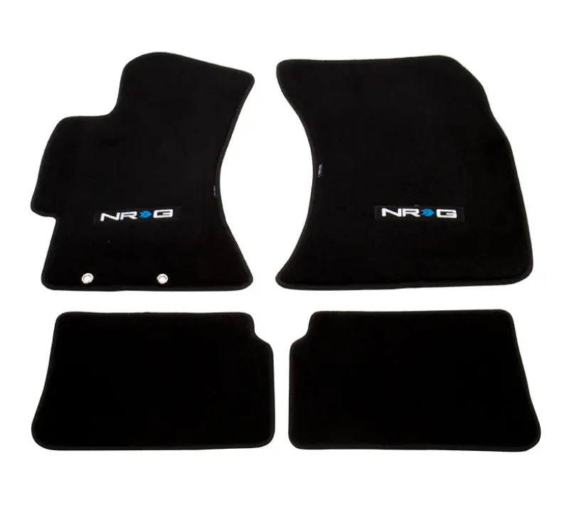 Nrg Custom Floor Mats – Logo-Emblazoned, 4-Piece Set For 2009–2011 Subaru Impreza Wrx/Sti 1