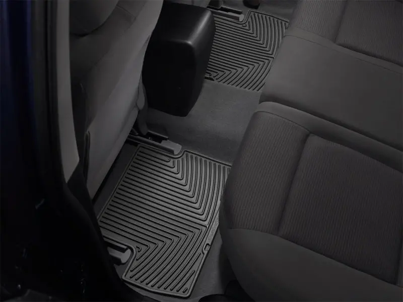 Weathertech 07-14 Volvo S80 Rear Rubber Mats - Black 1