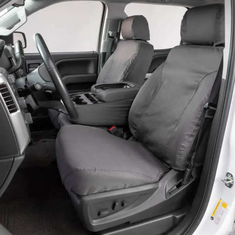 Covercraft Seatsaver Polycotton Seat Covers For 1999–2002 Chevrolet Models – Custom-Fit, Grey Fabric 1