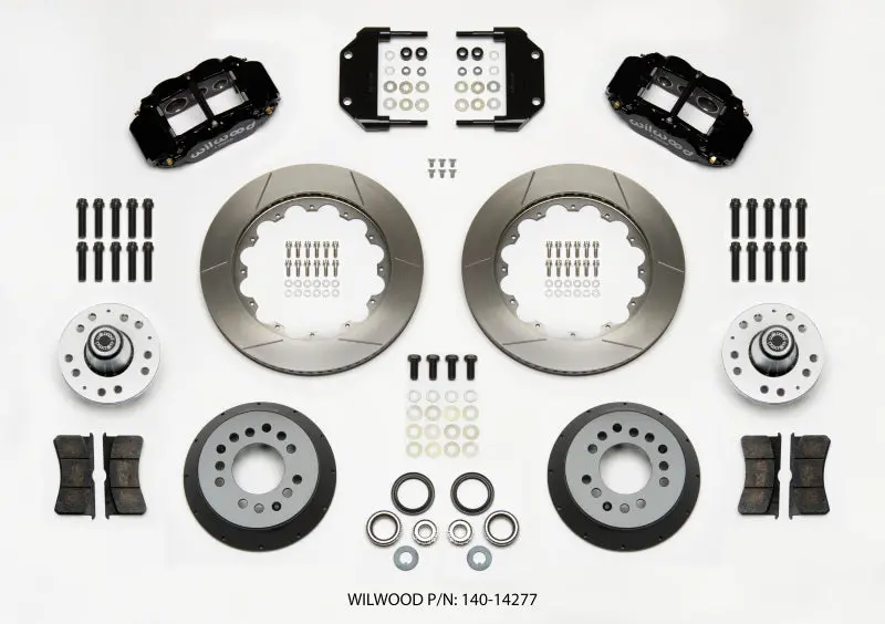 Wilwood Narrow Superlite 6R Front Hub Kit – 14.00-Inch Magnum Force Drop Spindle Assembly 1