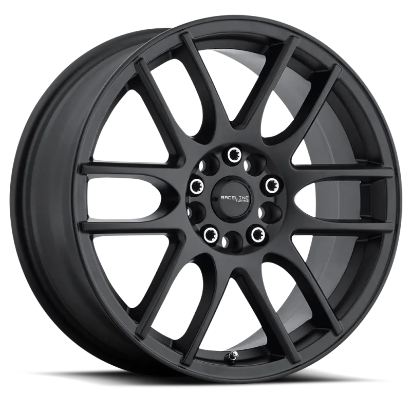 Raceline Mystique Satin Black Alloy Wheel – 17X7.5", 5X110/5X115, 40Mm Offset, 72.62Mm Center Bore 1