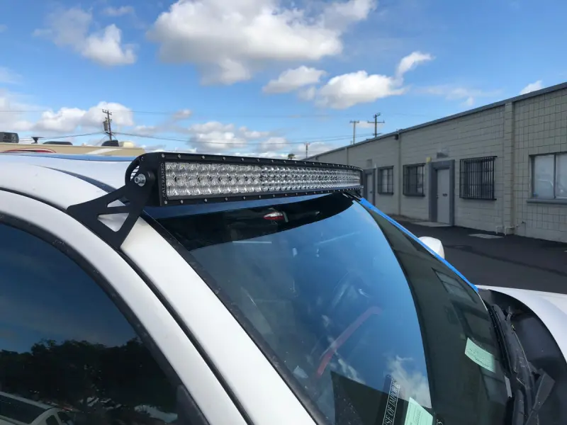 Cali Raised Led Roof Light Bar Mounting Brackets For 2005–2023 Toyota Tacoma – 52" Curved Bar W/ 5D Optic Lenses 1