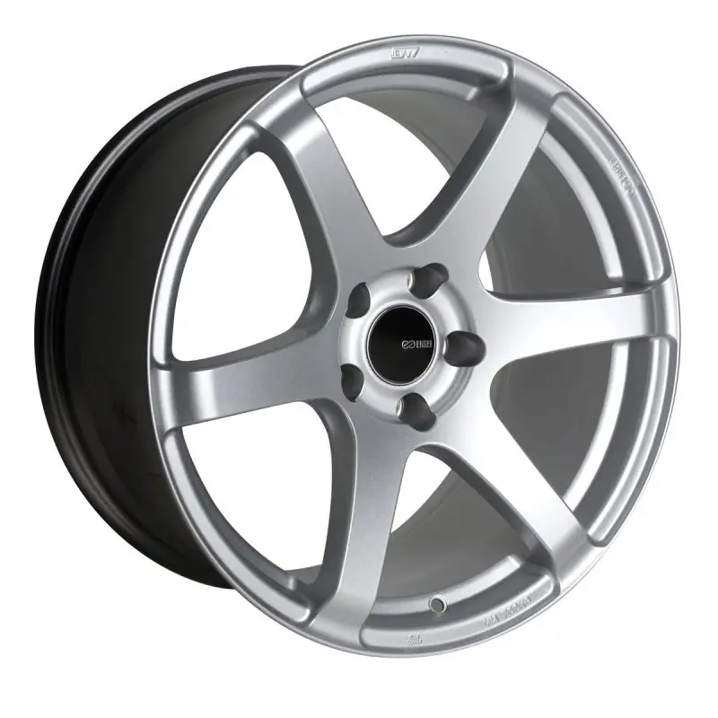 Enkei T6S Lightweight Alloy Wheel — 17X8 Inches, 40Mm Offset, 5X114.3Mm Bolt Circle, 72.6Mm Bore, Matte Silver Finish 1