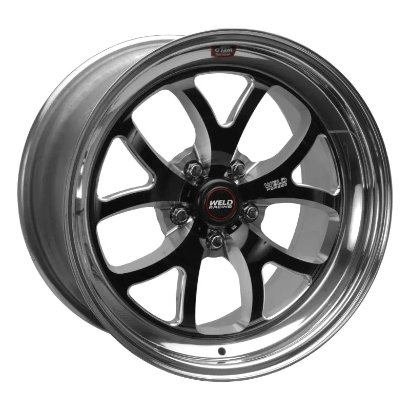Weld Racing S76 Forged Aluminum Wheel – 18X10.5", 5X4.5", 7.1" Backspace, Black High-Pad Finish 1