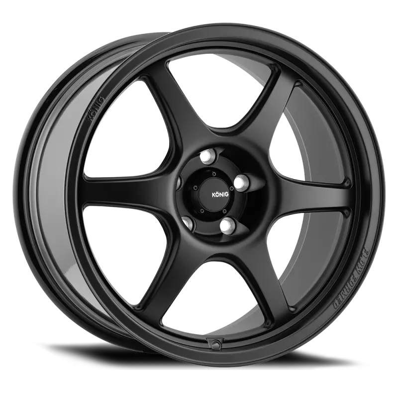 Konig Hexaform Matte Black Wheel – 17X9", 5X100 Pcd, Et40 Offset 1